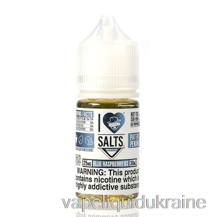 Vape Liquid Ukraine Blue Raspberry ICE - I Love Salts - 30mL 50mg